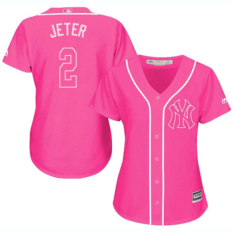Derek Jeter New York Yankees pink jersey