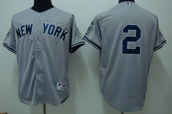 Derek Jeter New York Yankees grey jersey