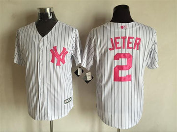 Derek Jeter New York Yankees white jersey