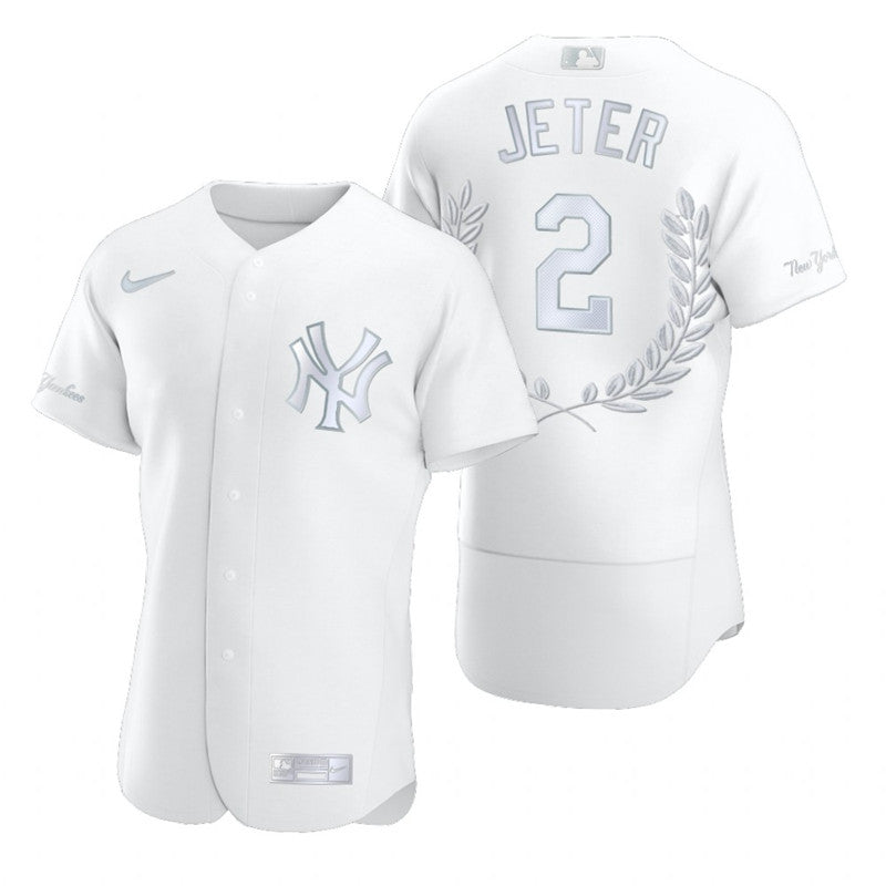 Derek Jeter New York Yankees white Fashion jersey