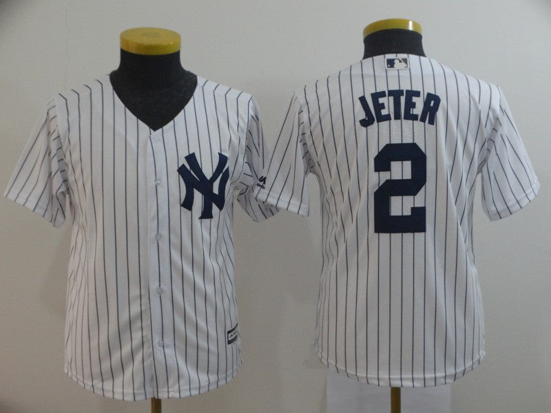 Derek Jeter New York Yankees white jersey