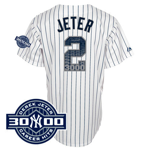 Derek Jeter New York Yankees white jersey