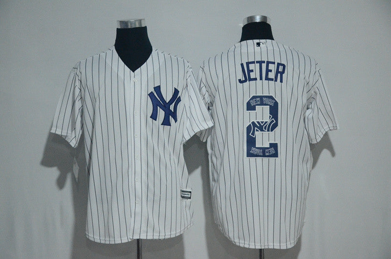 Derek Jeter New York Yankees white jersey