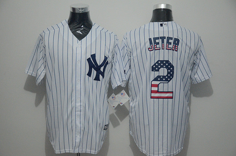 Derek Jeter New York Yankees white jersey