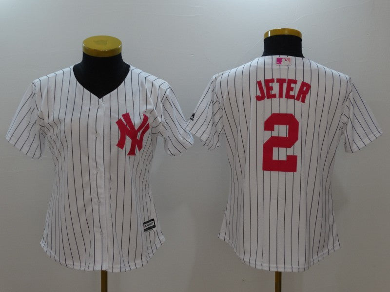 Derek Jeter New York Yankees white jersey