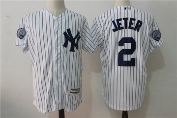Derek Jeter With Retirement Patch Cool Base New York Yankees jersey