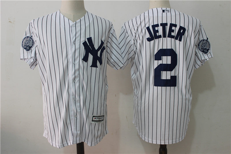 Derek Jeter With Retirement Patch Cool Base New York Yankees jersey