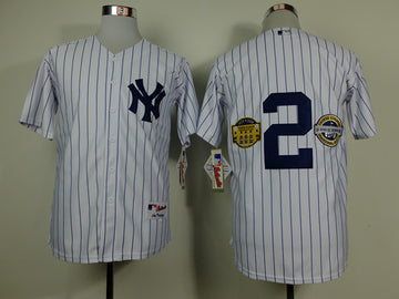 Derek Jeter With Yankee New York Yankees white jersey