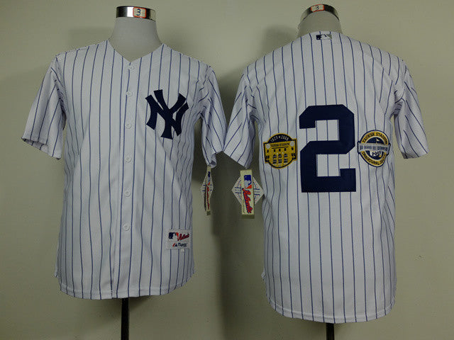 Derek Jeter With Yankee New York Yankees white jersey