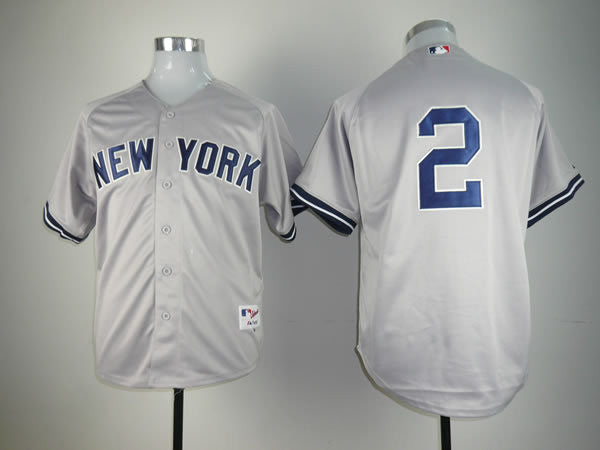 Jeter New York Yankees grey jersey
