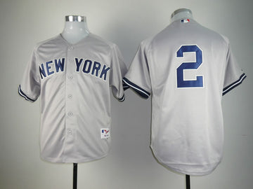 Jeter New York Yankees grey jersey
