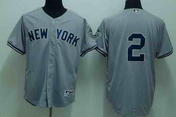 Jeter New York Yankees grey jersey