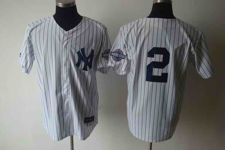 Jeter New York Yankees white jersey