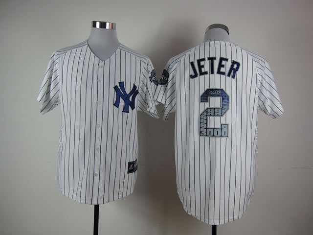 Jeter New York Yankees white jersey