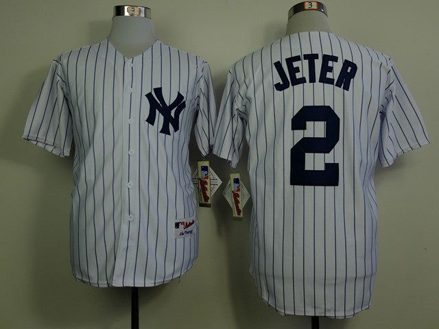 Jeter New York Yankees white jersey