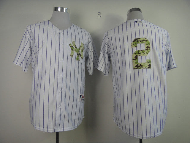 Jeter New York Yankees white Camo jersey