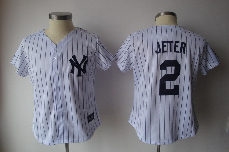 Jeter New York Yankees white jersey