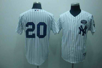Jorge Posada New York Yankees white jersey