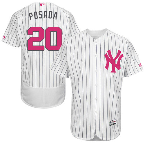 Jorge Posada New York Yankees white jersey