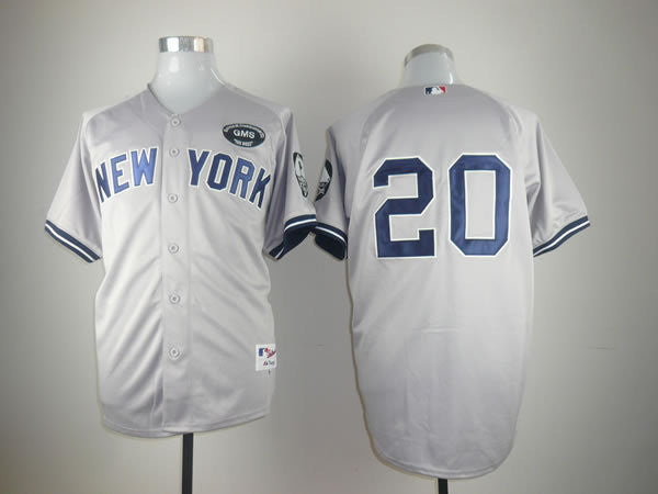 Posada New York Yankees grey jersey