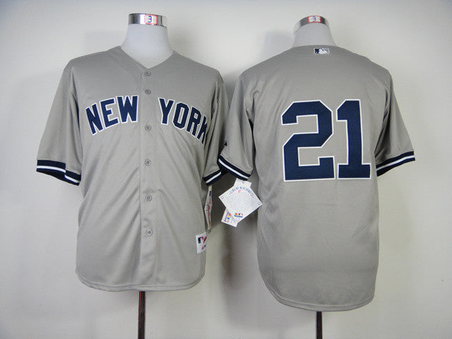 Paul O Neill New York Yankees grey jersey