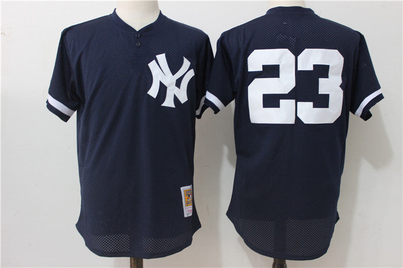 Don Mattingly New York Yankees navy Cooperstown jersey