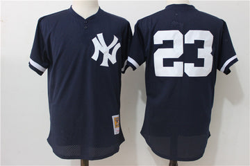Don Mattingly New York Yankees navy Cooperstown jersey