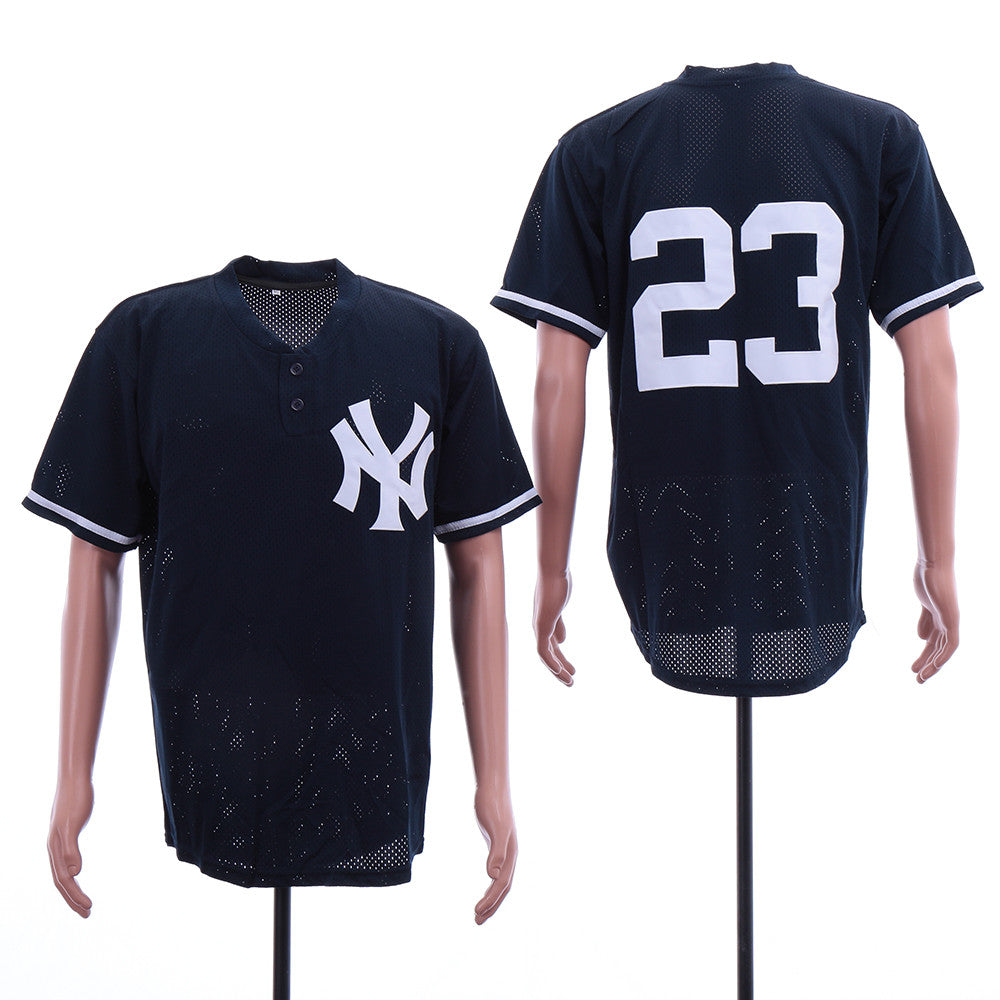 Don Mattingly New York Yankees navy jersey