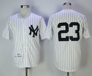Don Mattingly New York Yankees white jersey