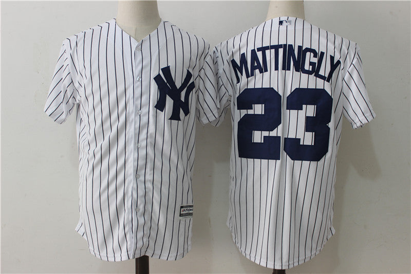 Don Mattingly New York Yankees white jersey