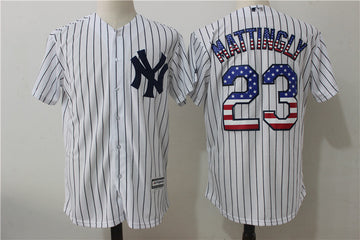 Don Mattingly New York Yankees white jersey