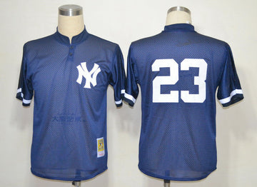Mattingly New York Yankees blue Throwback jersey
