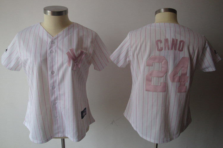 Cano White New York Yankees pink jersey
