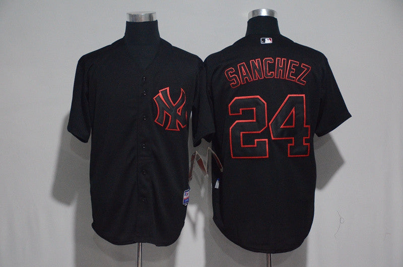Gary Sanchez New York Yankees black jersey