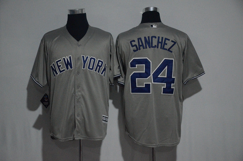 Gary Sanchez New York Yankees grey jersey