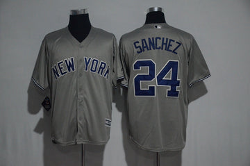 Gary Sanchez New York Yankees grey jersey