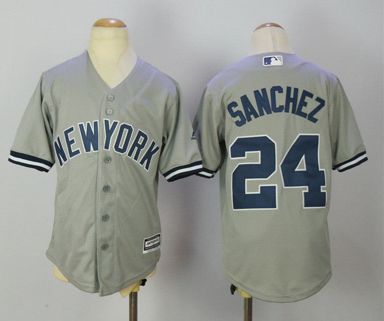 Gary Sanchez New York Yankees grey jersey