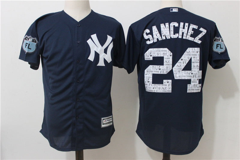 Gary Sanchez New York Yankees navy jersey
