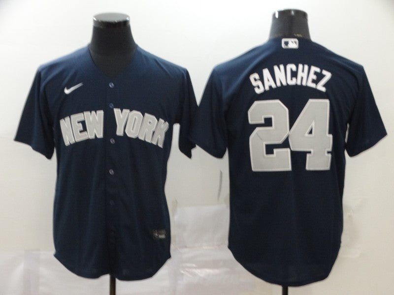 Gary Sanchez New York Yankees navy jersey