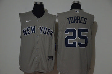 Gleyber Torres New York Yankees gray jersey
