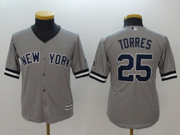 Gleyber Torres New York Yankees gray jersey
