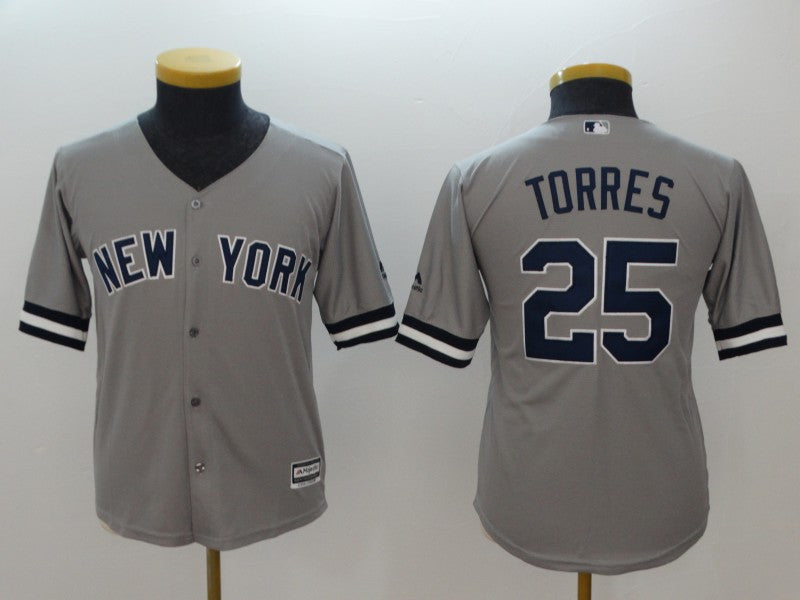 Gleyber Torres New York Yankees gray jersey