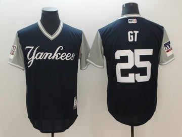Gleyber Torres GT New York Yankees navy Authentic jersey