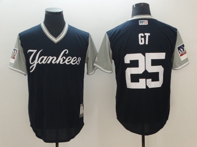Gleyber Torres GT New York Yankees navy Authentic jersey