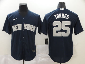 Gleyber Torres New York Yankees navy jersey