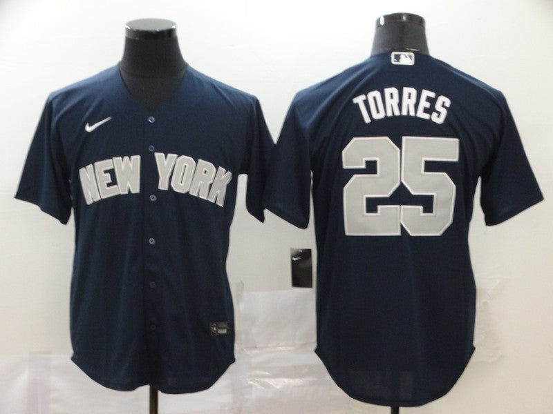 Gleyber Torres New York Yankees navy jersey
