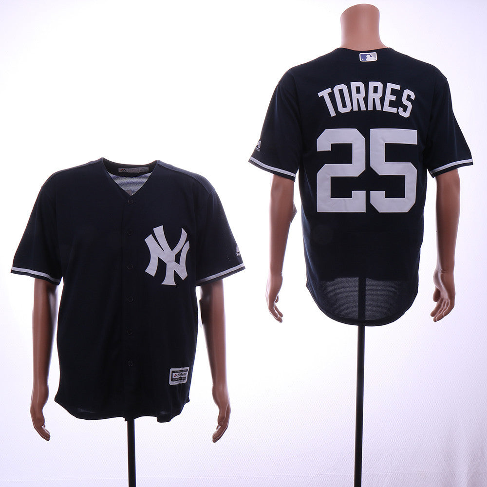 Gleyber Torres New York Yankees navy jersey