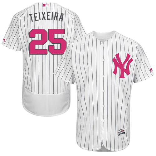 Mark Teixeira New York Yankees white Authentic jersey
