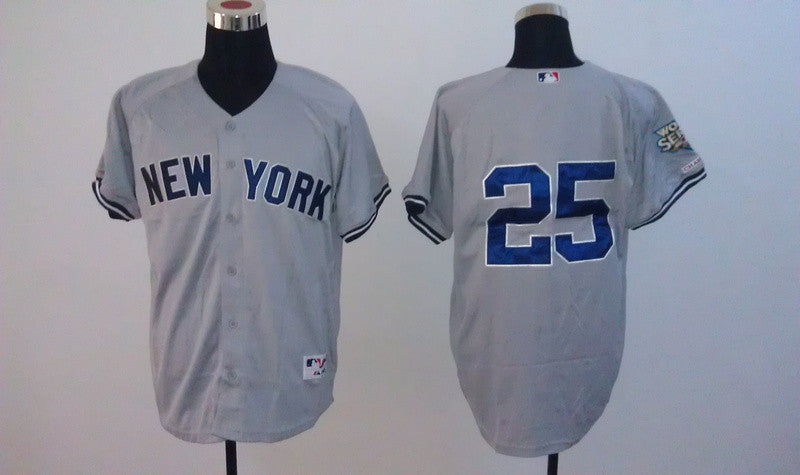Teixeira New York Yankees grey jersey