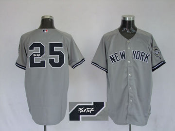 Teixeira New York Yankees grey jersey